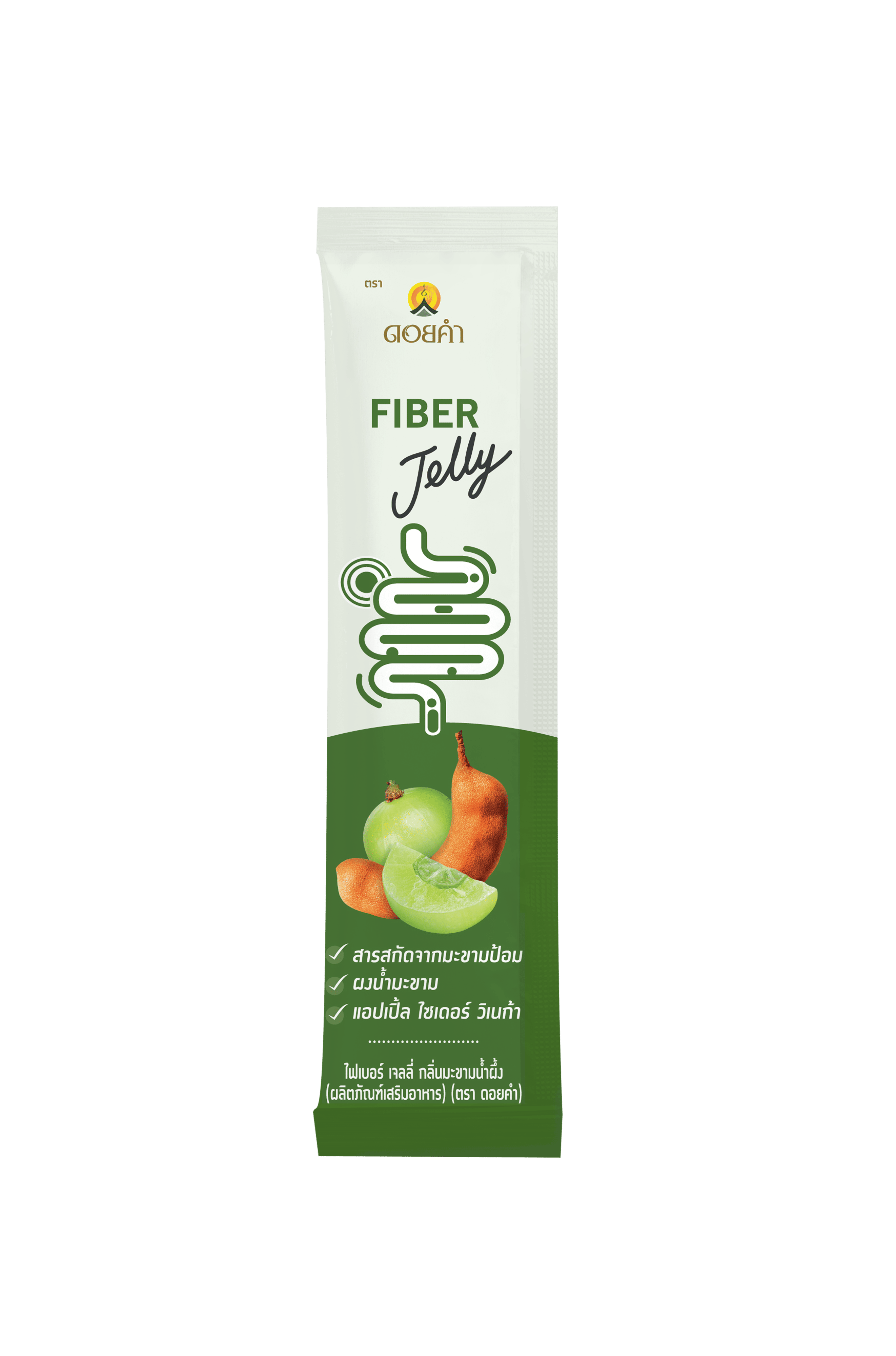 Fiber Jelly, Tamarind Honey Flavour (Dietary Supplement) (Doi Kham Brand)