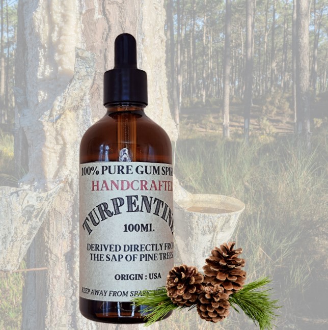100% Natural Pure Gum Spirits of Turpentine 20ml
