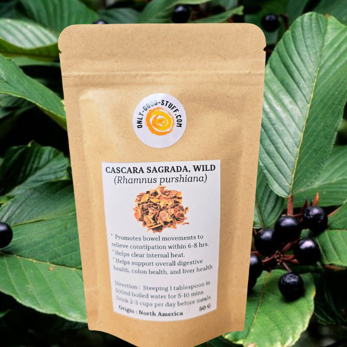 Cascara Sagrada Tea (Rhamnus purshiana) , Wild 50g