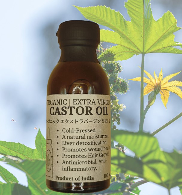 Castor Oil, Organic Extra Virgin Cold-Pressed 100ml