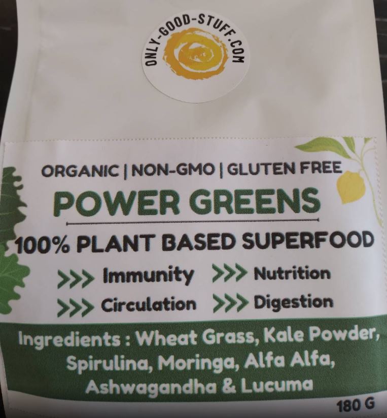 Power Greens Superfood, Organic Plant-Based 180g